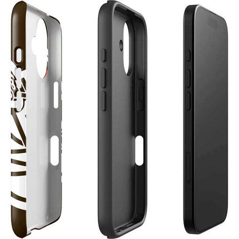 NFL Cleveland Browns Large Logo iPhone 16 Plus Impact Case
